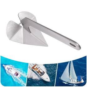 Ocasami 764909392672 New 32 Lbs Marine Stainless Steel Delta/wing Boat Anchor 15 Kg