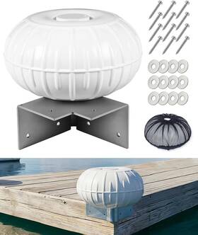 B0ggqhptv8 Oceanbroad Dock Bumpers Wheel Corner Mount Boat 12.6-inch Inflatable Marine Grade 4535