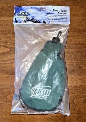 Outcast 836430002235 Float Tube Anchor New In Package 1 Lb 100ft Line Case - Fishing
