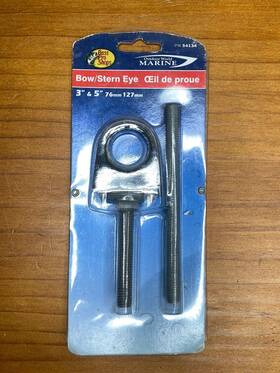 54134 Outdoor World Marine Bow/stern Eye 3 Inch And 5 Chrome Plated