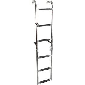 38034 Overtons Transom Mounted 6 Step Stainless Steel Folding Ladder Marine Boat