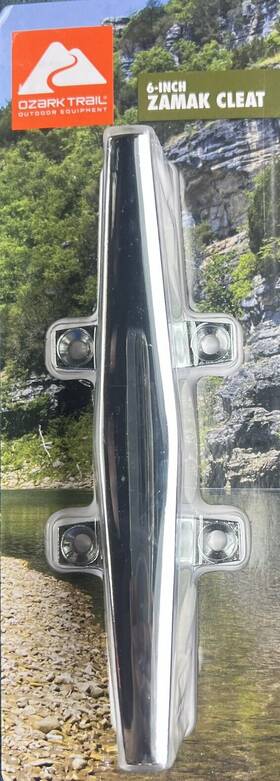 Bt6323 Ozark Trail New 6 Inch Zamak Cleat Pre-drilled For #10 Screws Not Included Boat