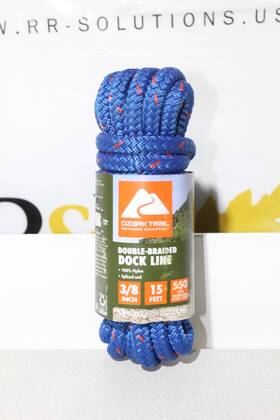 Dbdl38x15-blu Ozark Trail Double Braided Dock Line