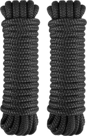 Dlp1230bk02 Pacthsd 2 Pack 1/2 Inch X 30ft Dock Lines - Marine Grade Nylon Boat Rope With 12