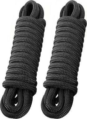 Dlp3435bk02 Pacthsd 2 Pack 3/4 Inch X 35ft Dock Lines - Marine Grade Nylon Boat Rope With 18