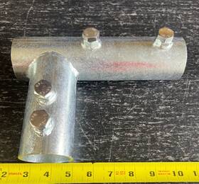 Patriot 10820 2-1/16 Inch Dock Galvanized Steel Axle Bracket For 1-1/2 Sch40 Pipe