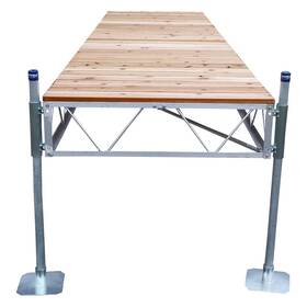 10500 Patriot Docks 16ft L X 4ft W Straight Stationary Dock Cedar Decking