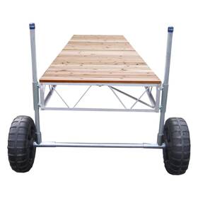 10520 Patriot Docks 16ft L X 4ft W Straight Roll-in Dock Cedar Decking