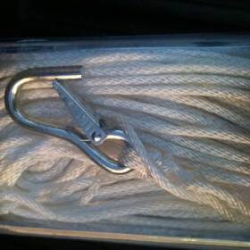 Performance Rope & Supply 683422406560 2 Pack Anchor Line And Hook 1/4 Inch X 50ft Braided Nylon All Purpose Weather Proof