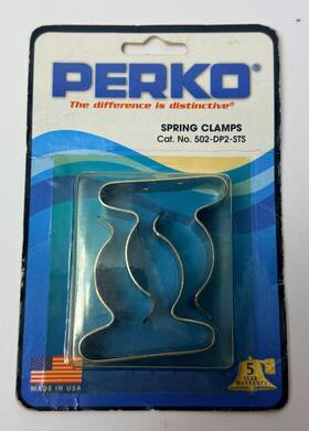 502-dp2-sts Perko New Boat Marine Spring Clamps 1-1 3/4 Inch D 2 Pk Stainless Steel