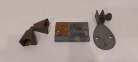 933b Perko 933s Vintage Brass/bronze Fluke Type Boat Anchor Chock Set 933f