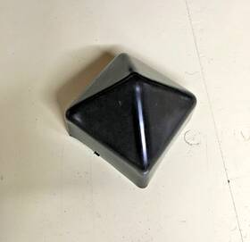 Piling Guard 631907575799 Marine Dock 5.5 Inch Caps Square Cone Shaped Black Cover