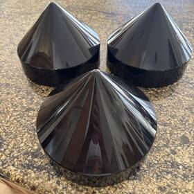 Pilling Guard 631907576093 Three Marine Dock 8.5 Inch Piling Cone Shape Cap Pylon Edge Post Head Black Covers