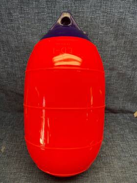 30-128-747 Polyform Ld-1 Red Marine Low Drag Buoy 8.6 Inch Diam X 19 Tall
