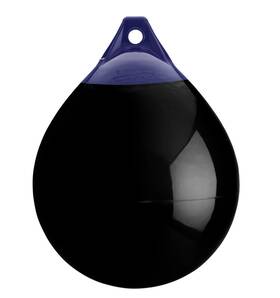 33-565-951 Polyform A-3 Buoy 2 Each Black With Navy Blue Rope Hold 17 Inch X 23