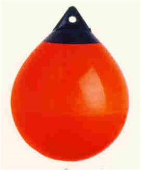 Polyform 743952001762 A-4 Orange Black Tip 68 Inch Round 21 Diameter Buoy Fender