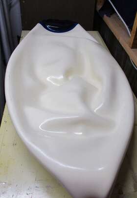 2959sh Polyform 743952001953 A6 Fender/ Buoy White/blue 34 Inch X 44