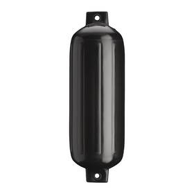 Pof-49941328 Polyform Single Inflatable Cylindrical 8.8 Inch Diameter X 26.8 Black Pvc Ribbed Boat Fender