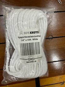 X001wu0vg1 Polypropylene Braided Anchor Rope With Spring Snap Hook New Sgt Knots