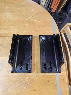 Power-pole 188305000595 Dual Side-mount Adapters For All Outboards Black