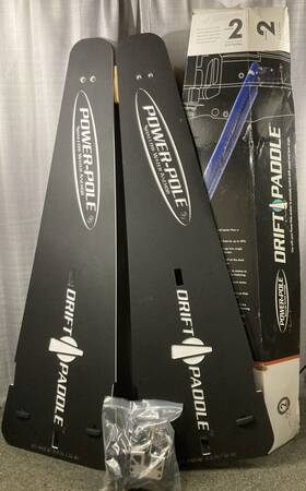 Power-pole 813532012072 New Genuine Dpd-paddle-f Drift Paddle Dual Set With Mounting Hardware