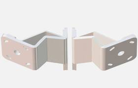 Pkbd-s-2-6-wt Power-pole Dual Braced Side-mounted Adapter Plate Kit S-2-6 White