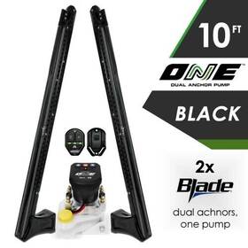 Pp-2-bls-10-bk Power-pole 2x Blade Series 10ft Without Ne Pump Shallow Water Anchor System