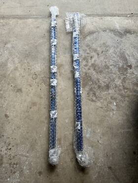Uc-tp-bl10-bl-f Power-pole 10 Blade U-channel Top And Bottom Blue