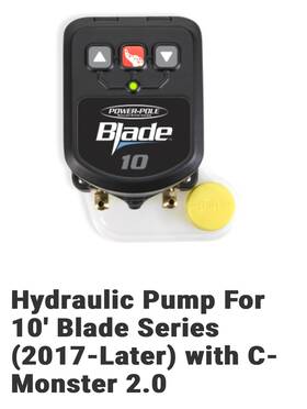 W-pump-cm2-b10 Power Pole Hydraulic Pump For 10ft Blade Series 2017-later With C-monster 2.0