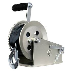 21500-w-1800-8-z-r Powerwinch Utility Series Winch 1 800lb 2 Speed 8 Inch Crank Arm - Zinc 21500-w