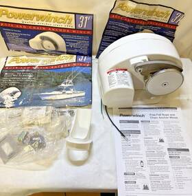 P77731 Powerwinch 31ft Rope And Chain Anchor Free Fall Windlass Winch Parts Or Repair