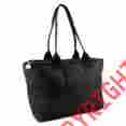 Pp05-black Pursfection Expandable Tote Bag In Quilted Fabric Black 783555046951