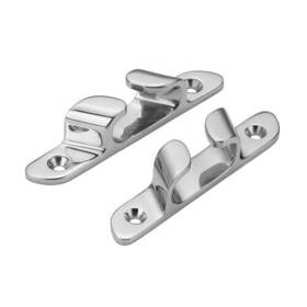56013 Premier Products Marine Heavy Duty Bright Polish 316 Stainless Steel 4-3/4 Inch Bow Chocks Pair