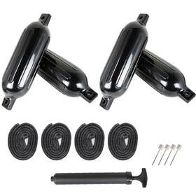 Hp65157 Rdeluxi Ribbed Marine Boat Fender 8.5 Inch X 27 Vinyl Bumper Dock Shield Protection 4 Pack