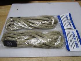 Icu812 Regal Connection 2 Pack Boat Marine Solid Braided Nylon Dock Line 1/2 Inch X 15 Khaki