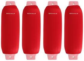 Rockville C8527r 4 8.5 Inch X27 Red Fender Covers Stretchy Uv/abrasion Resistant