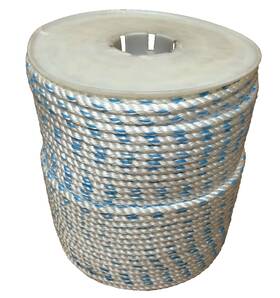 Cmb38600 Rushazzled 3/8 Inch X 600ft Polydac Poly Dacron Combo Rope Mtc Dock Line And Anchor Climbing