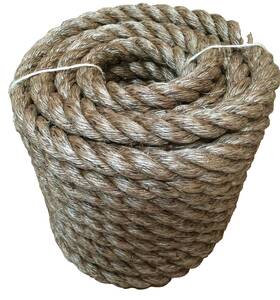 Mn114100cl Rushazzled 1-1/4 Inch X 100ft Outdoor Manila Rope Dock Tree Work Farm Nautical Crafts Rodeo