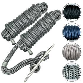 Sailors Locker 198168316429 1/2 Inch X 15 Feet Dock Line Boat Lines With 12 Loop Double Braided Ny