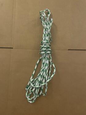 Xls3 Samson 435016505030 White With Green Tracer 19 Feet 6mm Whipped On Both Ends
