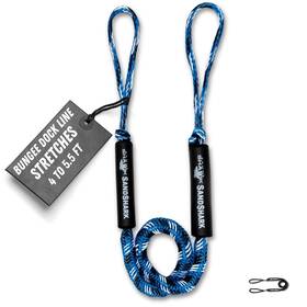 Sandshark 662225726211 Premium Boat Bungee Dock Lines. Line Stretches 45.5 Ft. Absorbs Shoc
