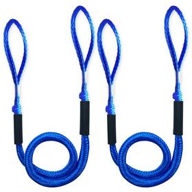 4ftblue Scgfpoe Bungee Boat Dock Line Mooring Rope Stretchable Docking String For Pontoon Je