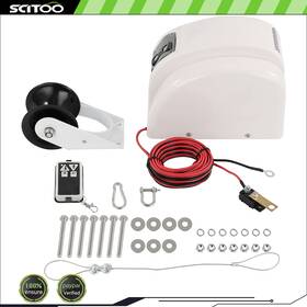 Sc13524501oo Scitoo White 45 Lbs Boat Anchor Winch Electric Marine