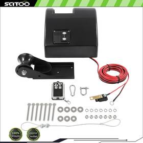 Sc13524801oo Scitoo 25lbs Boat Electric Anchor Winch With Remote Wireless Control Marine Black