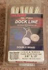 38-654-0405 Sea Bowld Double Braided Dock Line. 3/8 X 15foot Gold And White Prespliced Eye