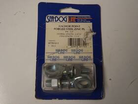 077010-1 Sea-dog Line 5/8 Inch Eye Forged Steel Anchor Point Zinc Plated Sailboat