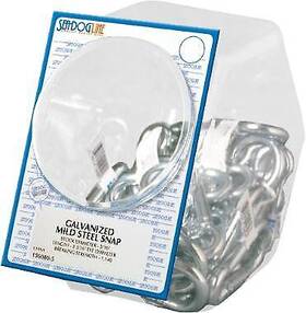 156080-5 Sea-dog 5/16 Inch Snap Hook Electro-galvanized Mild Steel 25-count Pop Display