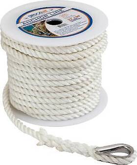 301110050wh-1 Sea-dog Twisted Nylon Dock Line 3/8 Inch X 50ft White