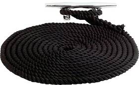 301119035bk-1 Sea-dog Twisted Nylon Dock Line 3/4 Inch X 35ft Black