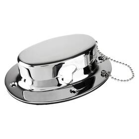 322070 Sea Dog 2-5/16 Inch I.d. Chrome Plated Forged Brass Oval Chain Deck Pipe